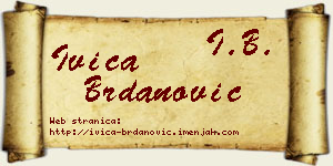 Ivica Brdanović vizit kartica